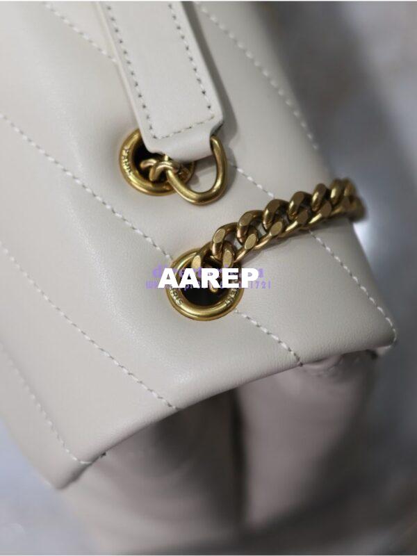 Replica Yves Saint Laurent YSL Loulou Small In Matelassé “Y” Leather 494699 Blanc 14