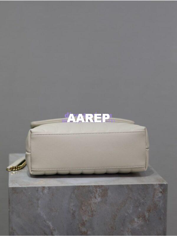 Replica Yves Saint Laurent YSL Loulou Small In Matelassé “Y” Leather 494699 Blanc 16