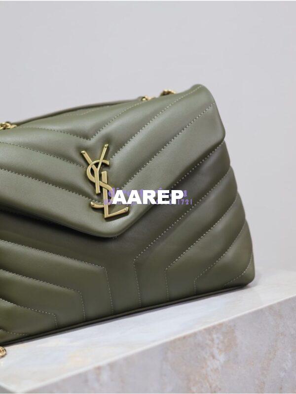 Replica Yves Saint Laurent YSL Loulou Small In Matelassé “Y” Leather 494699 light Musk 9