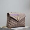 Replica Yves Saint Laurent YSL Loulou Small In Matelassé “Y” Leather 494699 light Musk