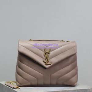 Replica Yves Saint Laurent YSL Loulou Small In Matelassé “Y” Leather 494699 Powder Pink 2