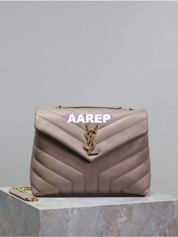 Replica Yves Saint Laurent YSL Loulou Small In Matelassé “Y” Leather 494699 Powder Pink 2
