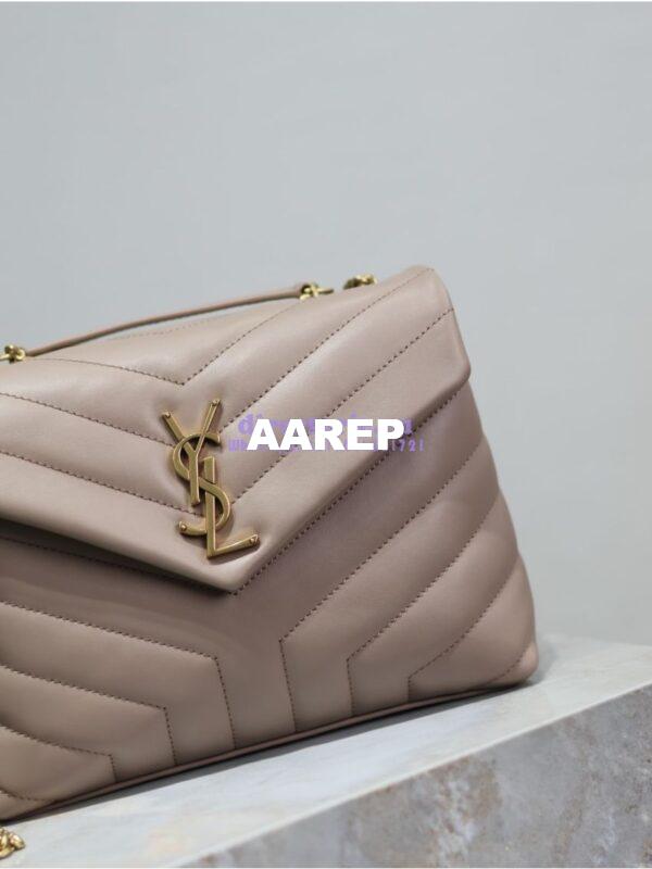 Replica Yves Saint Laurent YSL Loulou Small In Matelassé “Y” Leather 494699 Powder Pink 5