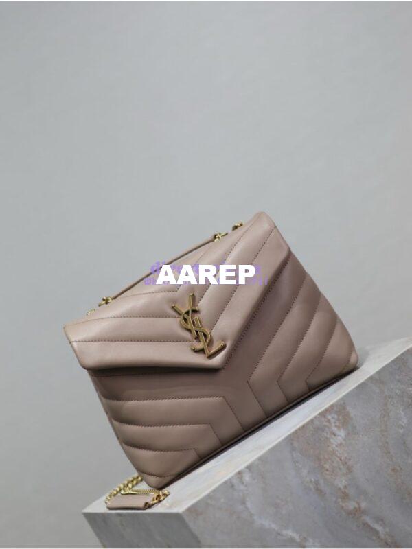 Replica Yves Saint Laurent YSL Loulou Small In Matelassé “Y” Leather 494699 Powder Pink 7