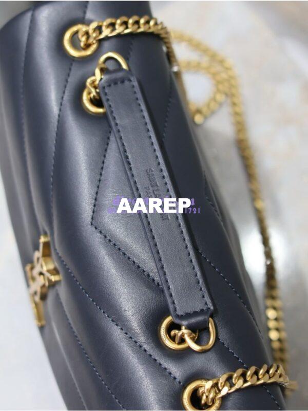 Replica Yves Saint Laurent YSL Loulou Small In Matelassé “Y” Leather 494699 Dark Blue 10