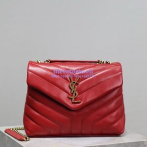 Replica Yves Saint Laurent YSL Loulou Small In Matelassé “Y” Leather 494699 Red