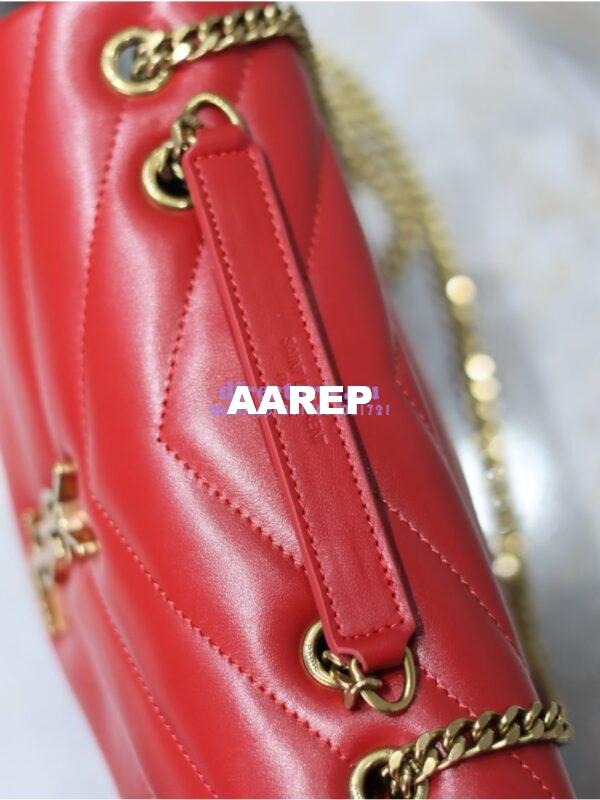 Replica Yves Saint Laurent YSL Loulou Small In Matelassé “Y” Leather 494699 Red 9