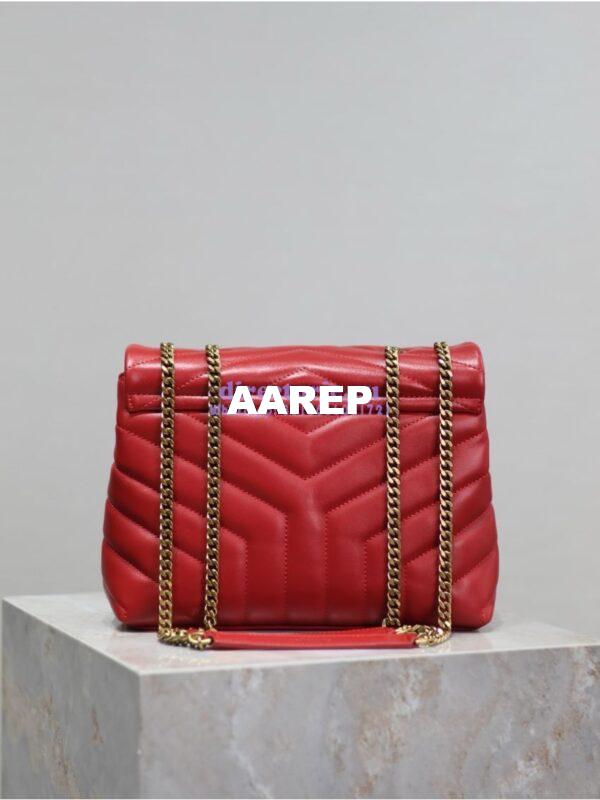Replica Yves Saint Laurent YSL Loulou Small In Matelassé “Y” Leather 494699 Red 10