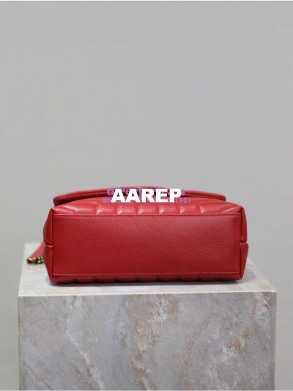 Replica Yves Saint Laurent YSL Loulou Small In Matelassé “Y” Leather 494699 Red 13