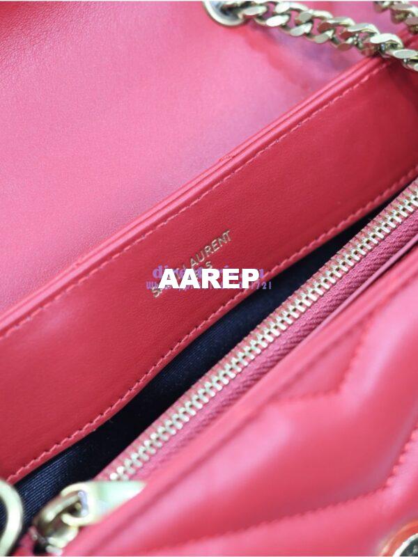 Replica Yves Saint Laurent YSL Loulou Small In Matelassé “Y” Leather 494699 Red 16