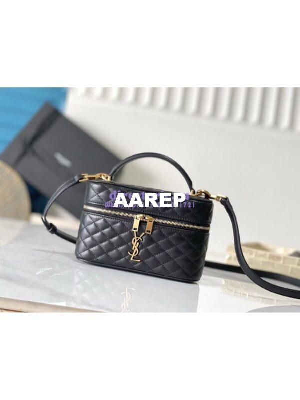 Replica Saint Laurent YSL Gaby Vanity Bag In Lambskin 7667311 3