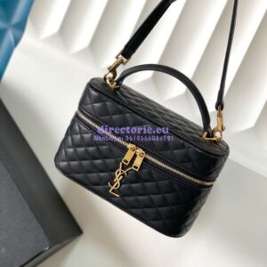 Replica Saint Laurent YSL Gaby Vanity Bag In Lambskin 7667311 2