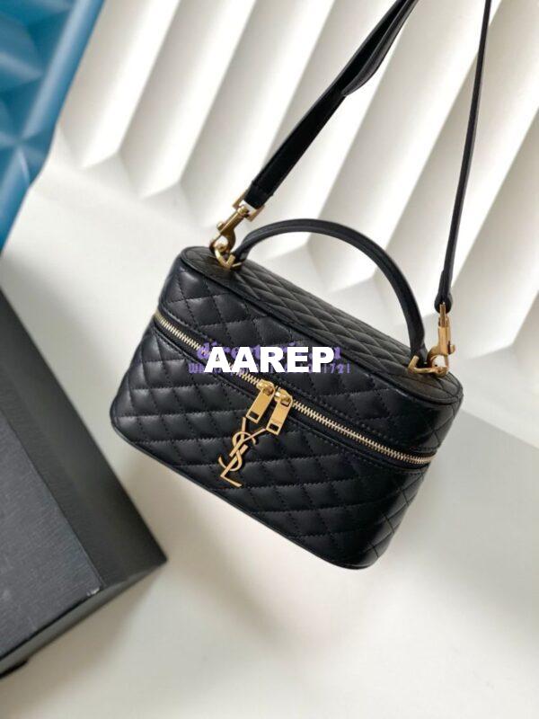 Replica Saint Laurent YSL Gaby Vanity Bag In Lambskin 7667311 4