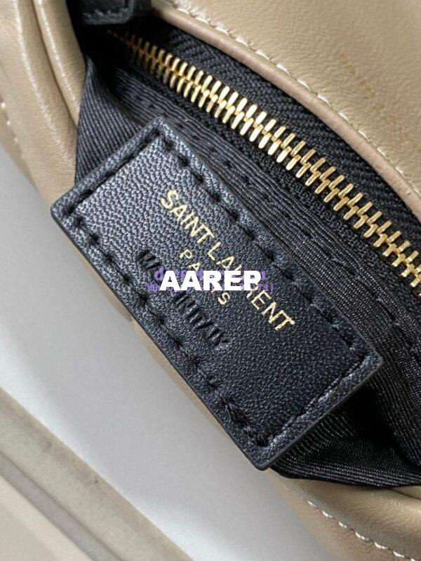 Replica YSL Saint Laurent Mini Loulou Puffer Toy Bag In Quilted Lambskin Dark Beige 10