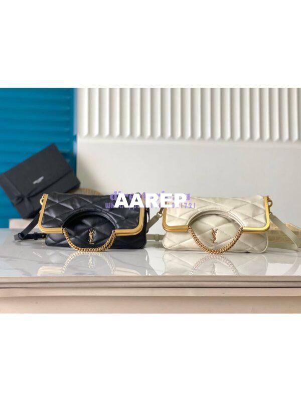 Replica YSL Saint Laurent 87 In Quilted Lambskin 7540011 Blanc 3