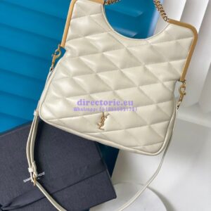 Replica YSL Saint Laurent 87 In Quilted Lambskin 7540011 Blanc 2