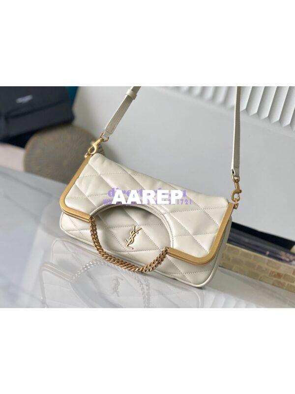 Replica YSL Saint Laurent 87 In Quilted Lambskin 7540011 Blanc 8
