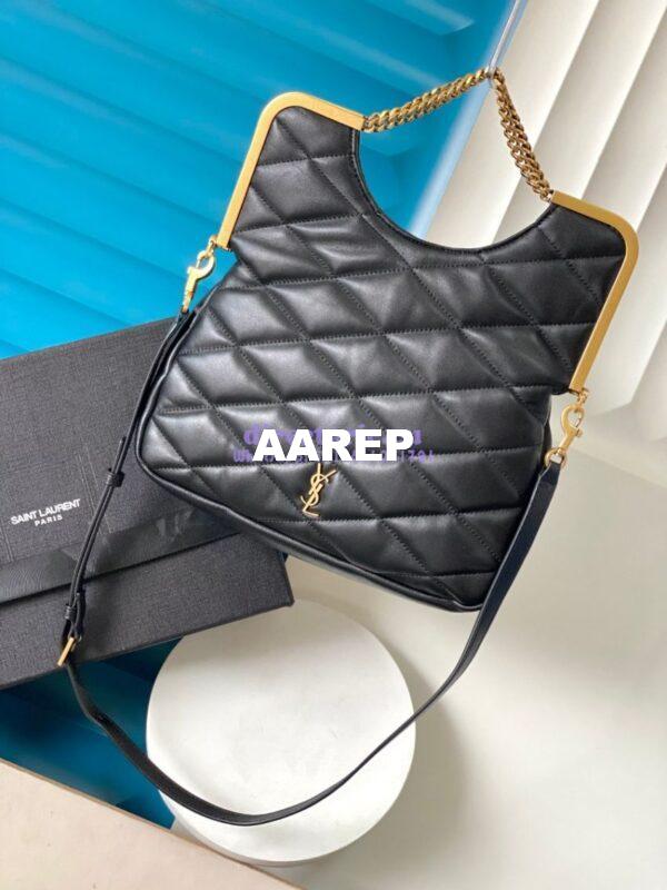 Replica YSL Saint Laurent 87 In Quilted Lambskin 7540011 Black 4