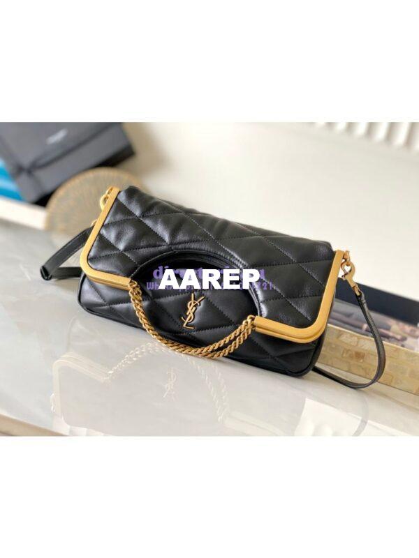Replica YSL Saint Laurent 87 In Quilted Lambskin 7540011 Black 13