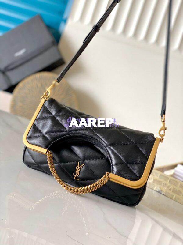 Replica YSL Saint Laurent 87 In Quilted Lambskin 7540011 Black 14