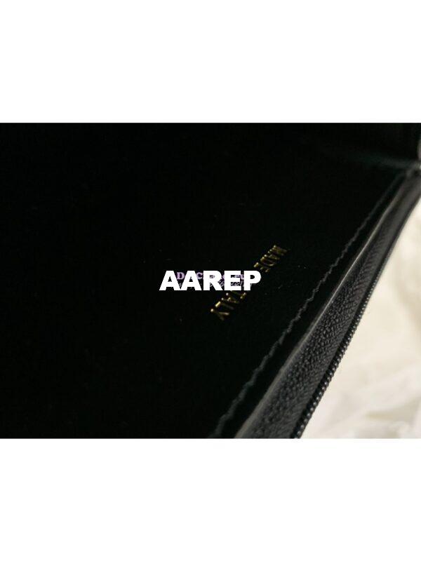 Replica Chanel Wallet On Chain Shiny Lambskin AP2703 Black 8