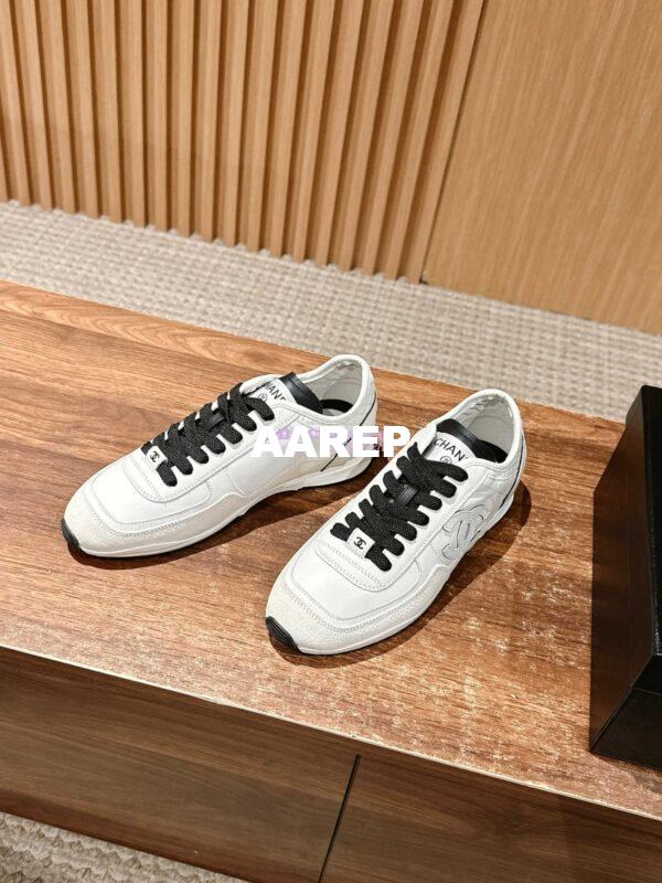 Replica Chanel 25P Unisex Calfskin & Suede Calfskin G46372 White 3