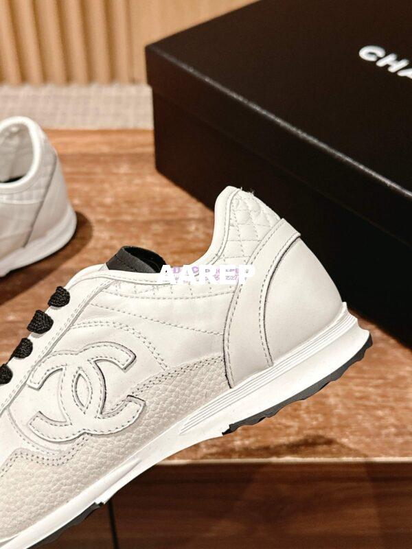 Replica Chanel 25P Unisex Calfskin & Suede Calfskin G46372 White 7