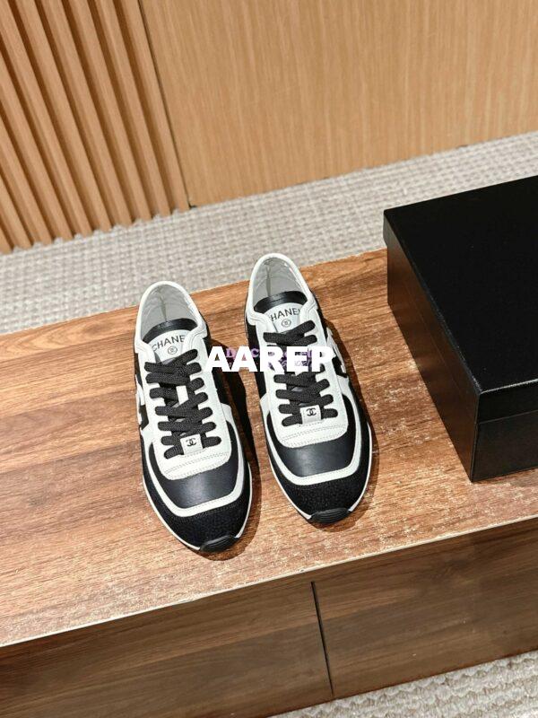 Replica Chanel 25P Unisex Calfskin & Suede Calfskin G46372 White Black 3