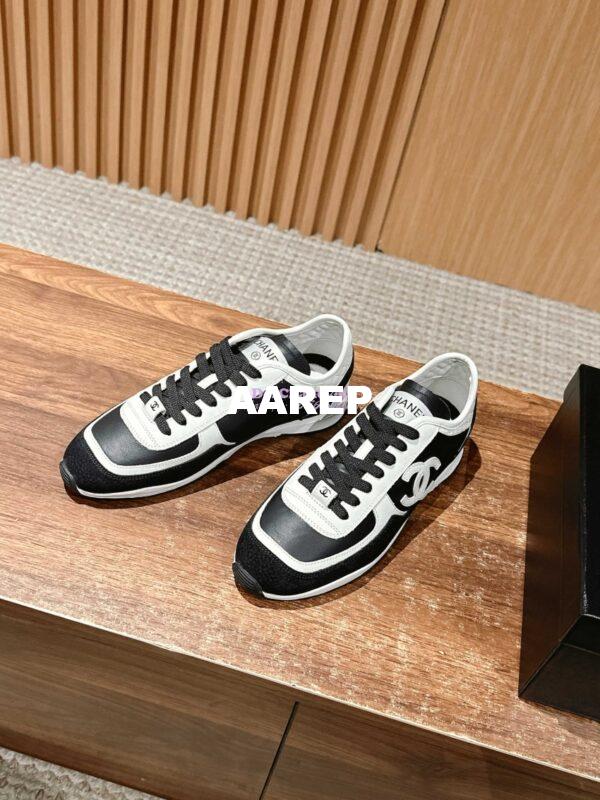 Replica Chanel 25P Unisex Calfskin & Suede Calfskin G46372 White Black 4