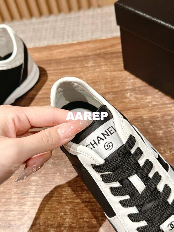Replica Chanel 25P Unisex Calfskin & Suede Calfskin G46372 White Black 8