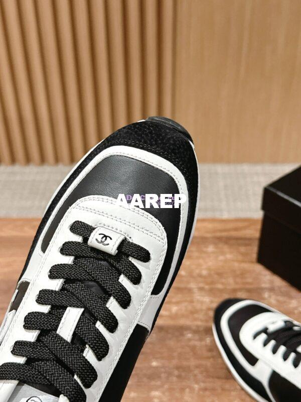 Replica Chanel 25P Unisex Calfskin & Suede Calfskin G46372 White Black 9
