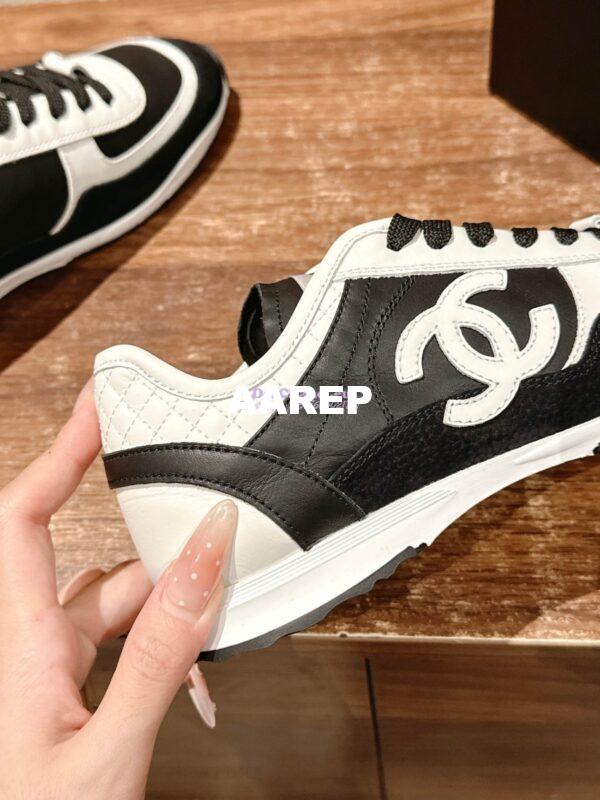 Replica Chanel 25P Unisex Calfskin & Suede Calfskin G46372 White Black 10