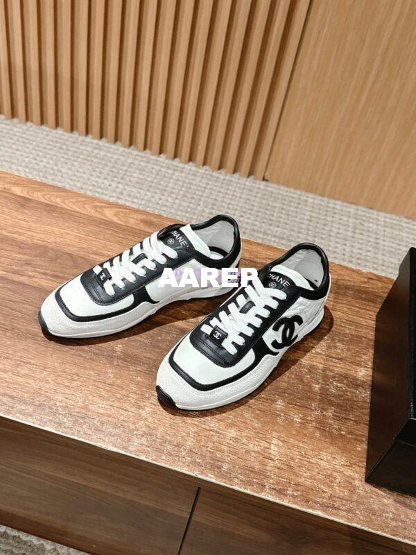Replica Chanel 25P Unisex Calfskin & Suede Calfskin G46372 BlackWhite 4