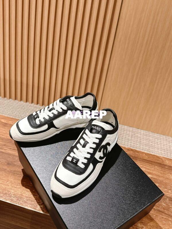 Replica Chanel 25P Unisex Calfskin & Suede Calfskin G46372 BlackWhite 6