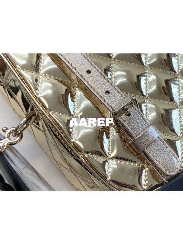 Replica Chanel Backpack & Star Coin Purse in Mirror Calfskin AS4649 Gold 6
