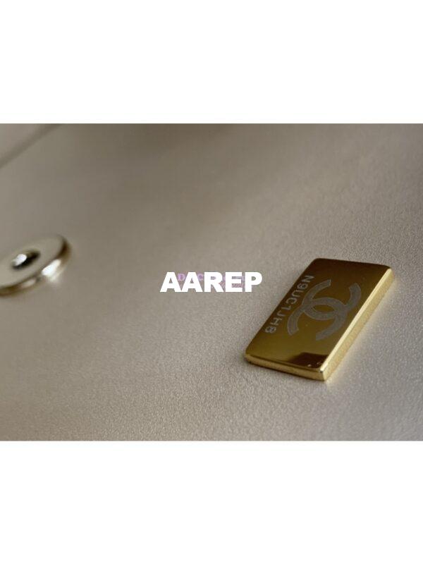 Replica Chanel Backpack & Star Coin Purse in Mirror Calfskin AS4649 Gold 9