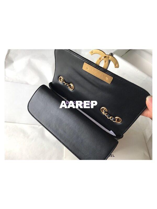 Replica Chanel Enamel CC Flap Bag A57275 Navy 6