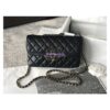 Replica Chanel Enamel CC Flap Bag A57275 Navy
