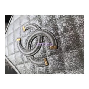 Replica Chanel CC Filigree Vanity Case Vanity Case A93343 Silver 2