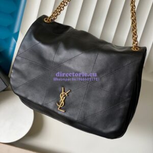 Replica YSL Saint Laurent Jamie 4.3 Large Supple Nappa Leather Bag In Lambskin 742431 Black 2