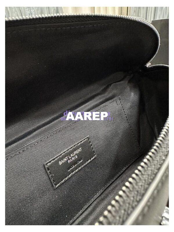 Replica YSL Saint Laurent Cassandre Classic Belt Bag In Smooth Calf Leather 589959 All Black 13