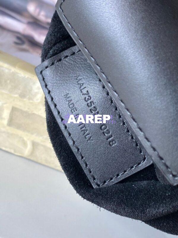 Replica YSL Saint Laurent Le 5 À 7 Mini Vertical In Shiny Leather 7352142 Black 9