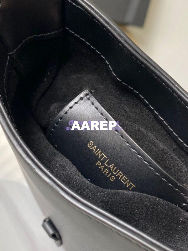 Replica YSL Saint Laurent Le 5 À 7 Mini Vertical In Shiny Leather 7352142 Black 10