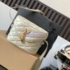 Replica YSL Saint Laurent Le 5 À 7 Mini Vertical In Shiny Leather 7352142 Black