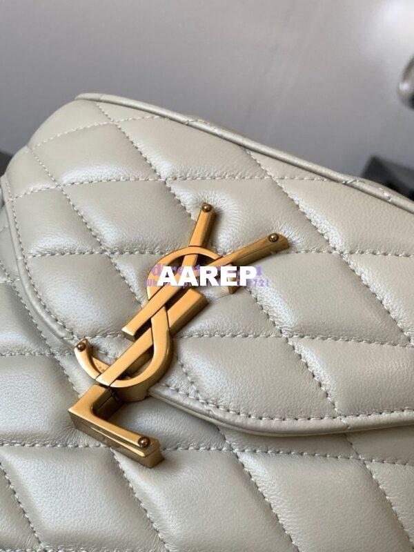 Replica YSL Saint Laurent June Box Bag In Quilted Lambskin 7100801 Blanc 6
