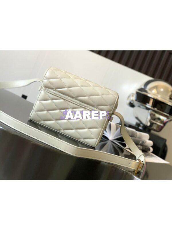 Replica YSL Saint Laurent June Box Bag In Quilted Lambskin 7100801 Blanc 11