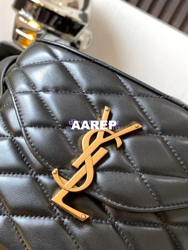 Replica YSL Saint Laurent June Box Bag In Quilted Lambskin 7100801 Black 6