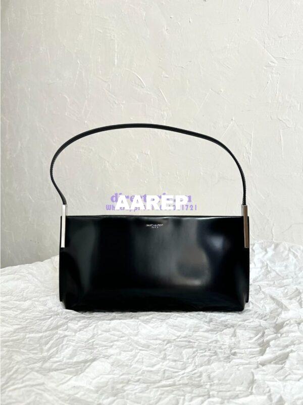 Replica YSL Saint Laurent Suzanne Small In Shiny Leather 741637 Black (Limited) 4