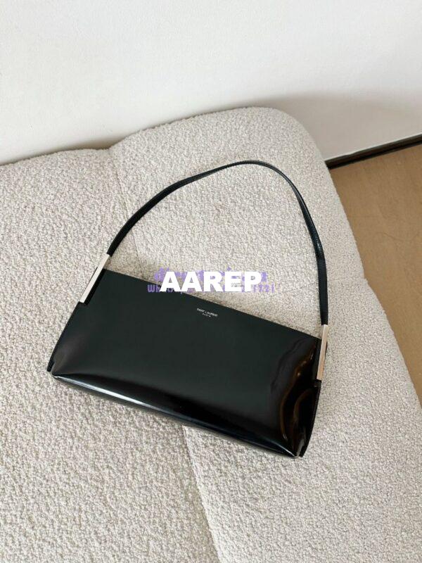 Replica YSL Saint Laurent Suzanne Small In Shiny Leather 741637 Black (Limited) 5