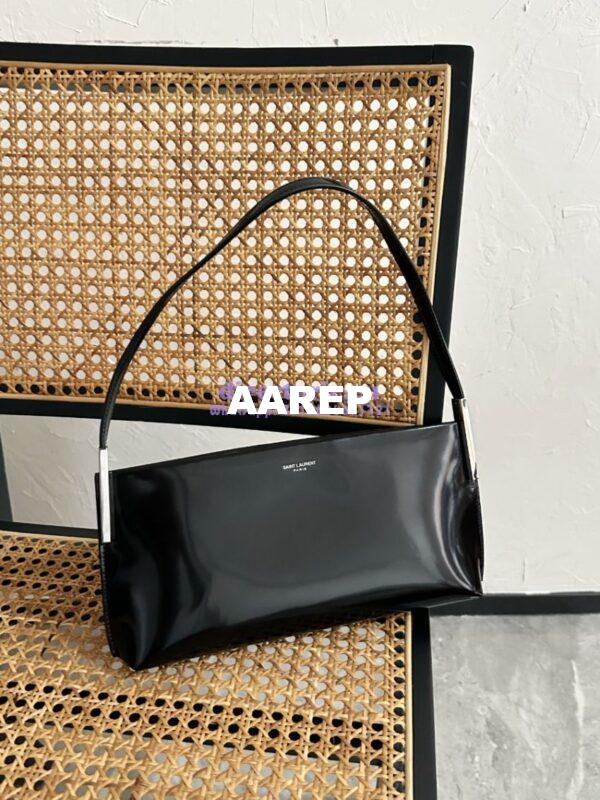 Replica YSL Saint Laurent Suzanne Small In Shiny Leather 741637 Black (Limited) 6